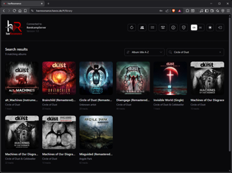 Browse and search the music collection