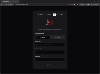 Configure a direct or proxy connection